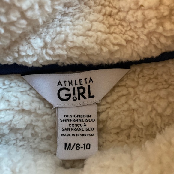 athleta girl so snug sherpa half zip - Picture 2 of 2